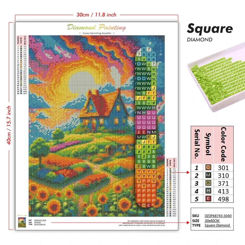 Christmas 5D Diamond Painting, - Resin Art Work recension och pris