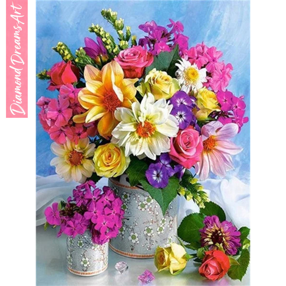 Full Diamond Mosaic Flower 5D  - Resin Art Rose recension och pris